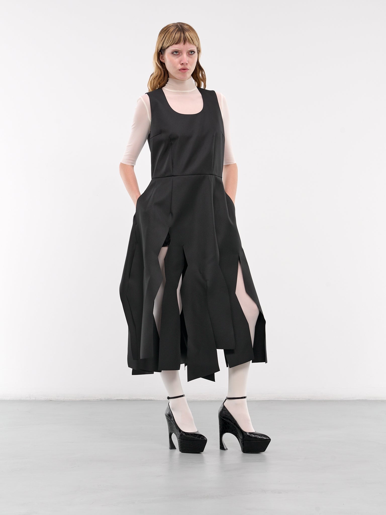 Cut-Up Midi Dress - 6