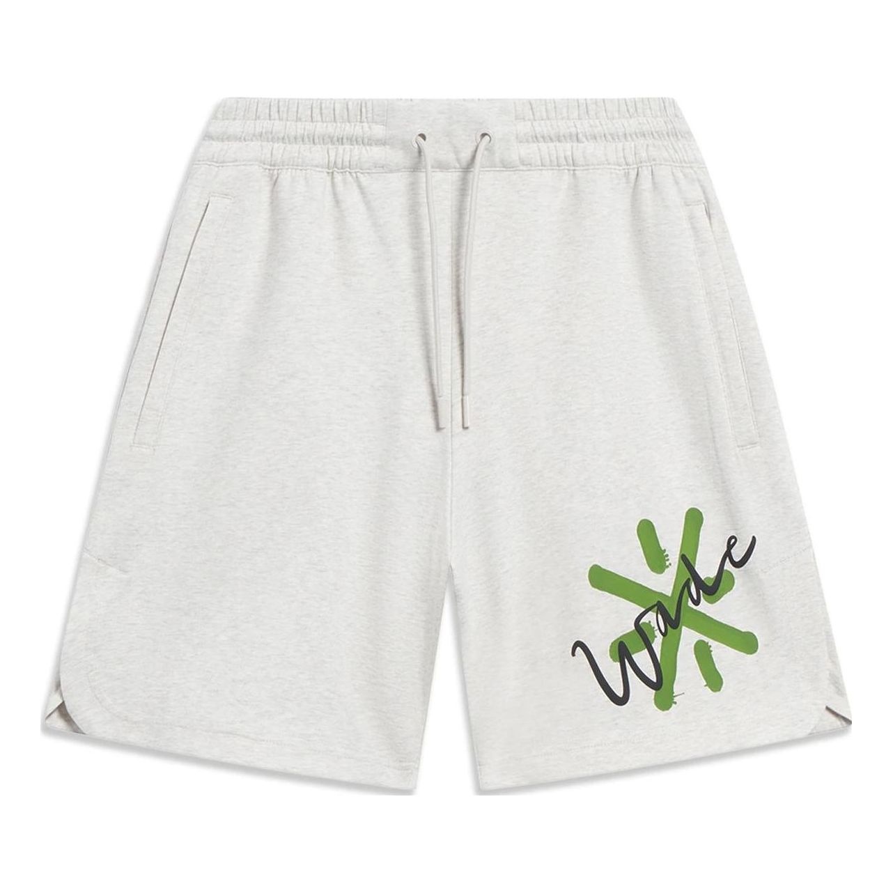 Li-Ning x Salventius Way Of Wade Graphic Shorts 'Light Grey' AKST323-2 - 1