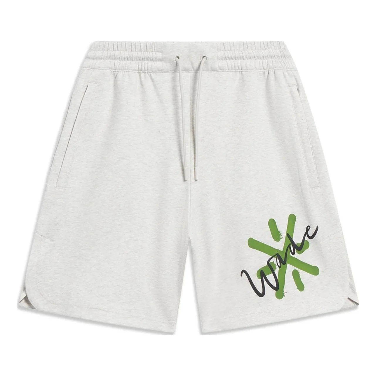 Li-Ning x Salventius Way Of Wade Graphic Shorts 'Light Grey' AKST323-2 - 1