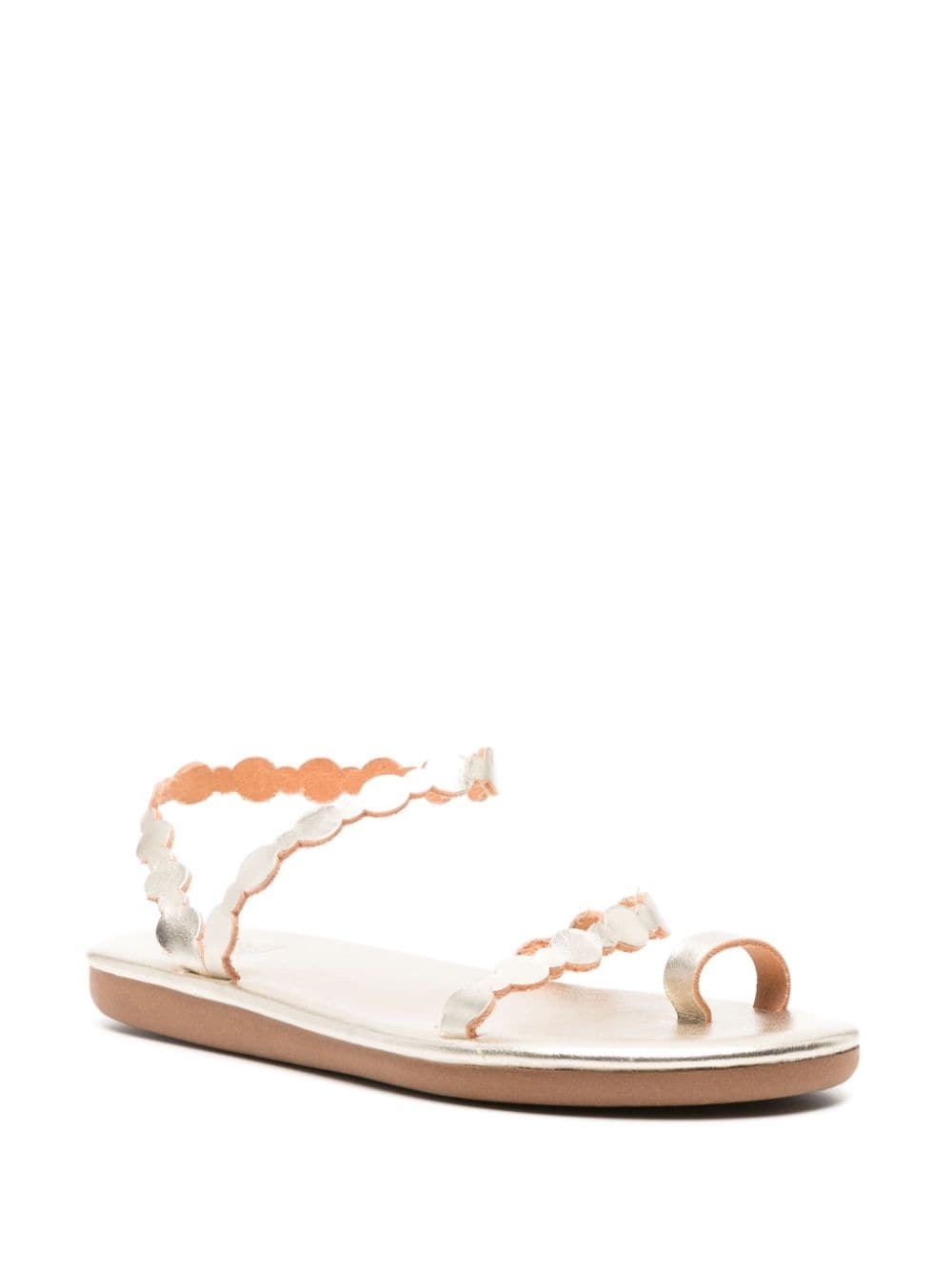 Cronos flat leather sandals - 2
