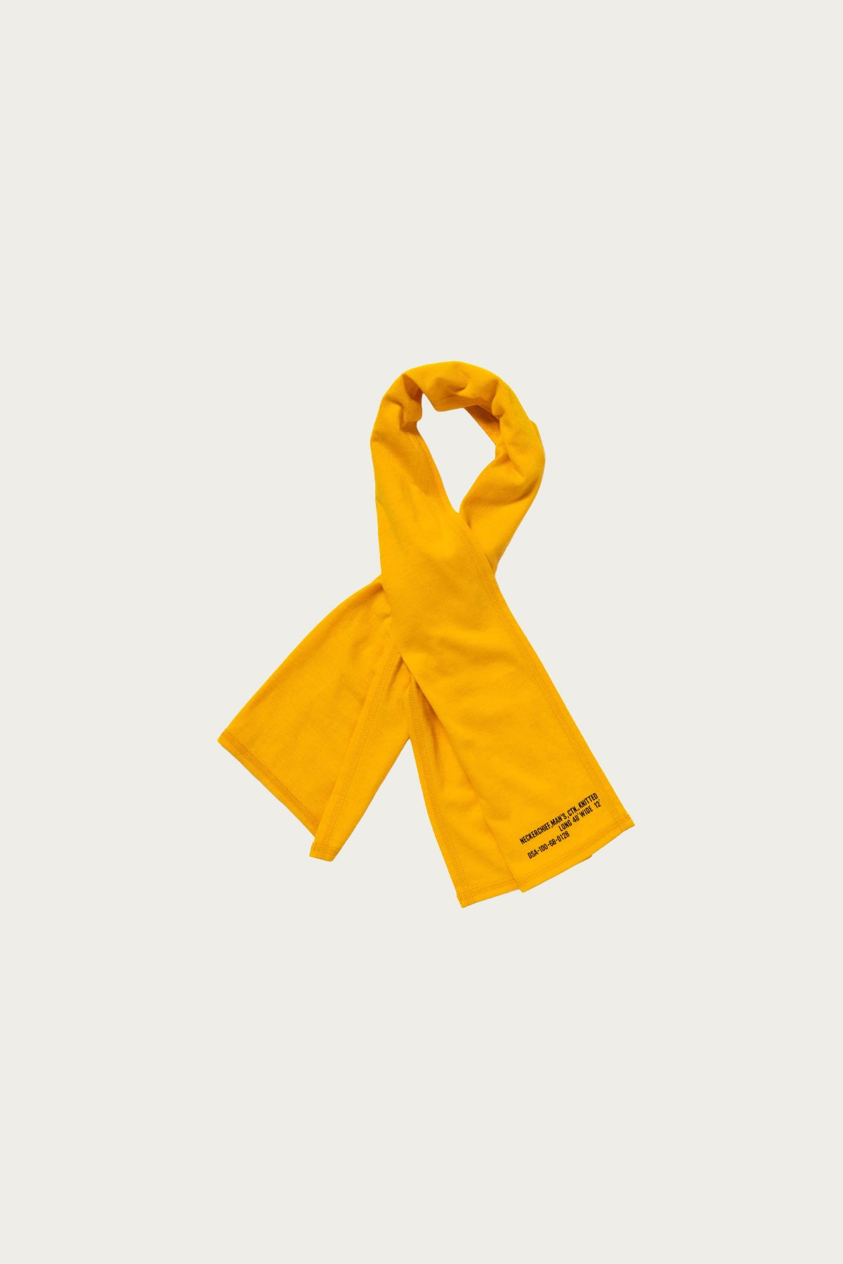 Neckerchief, Man's, Knitted - Yellow - 2