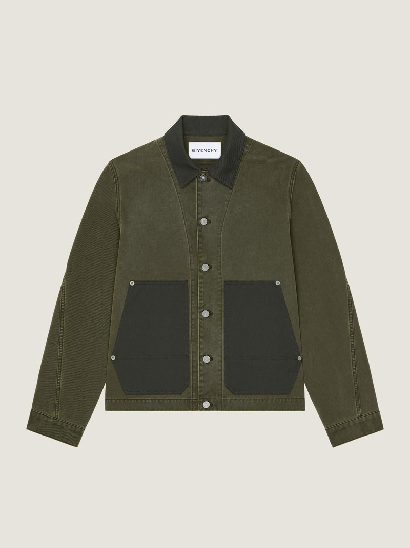 OVERSHIRT IN KHAKI DENIM 1