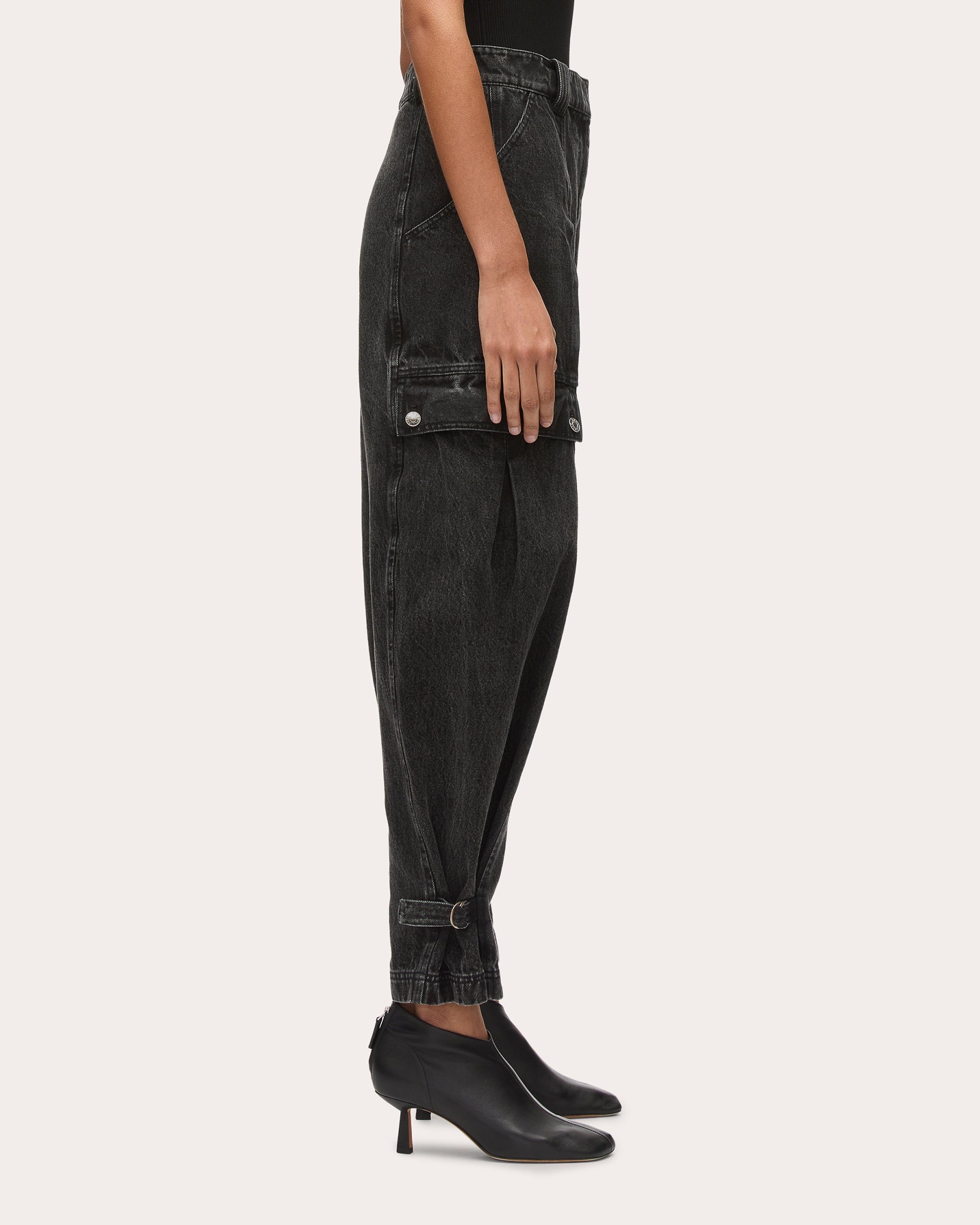 Tapered Cargo Jeans - 3