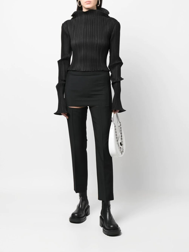 Givenchy skirt-detail slit trousers outlook