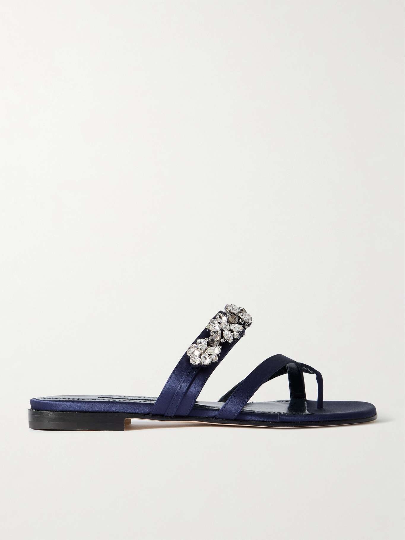 Perlusa crystal-embellished satin sandals - 1