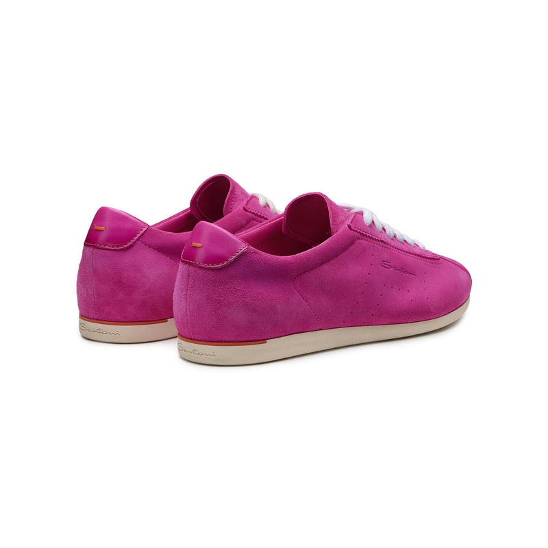 Women's pink suede sneaker 3
