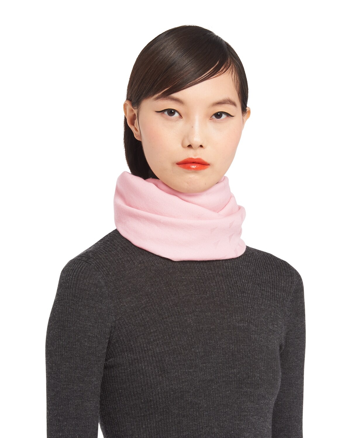 Jacquard cashmere scarf - 2
