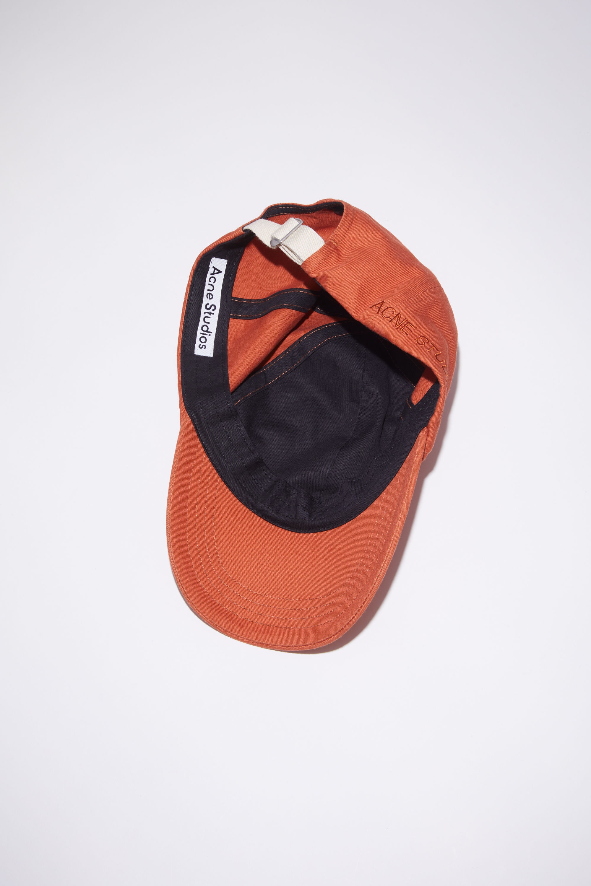 Cotton baseball cap - Rust red - 4