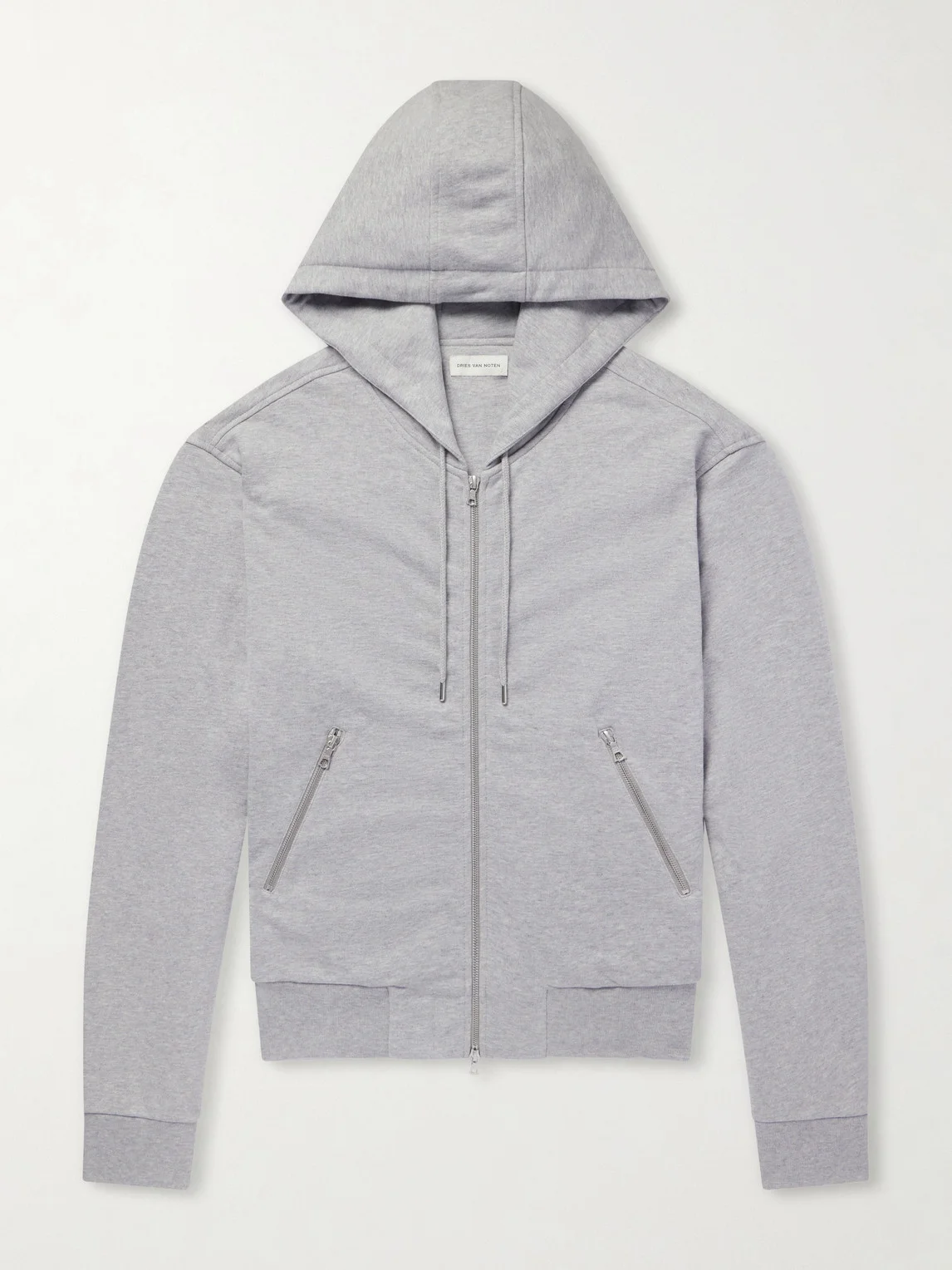 Cotton-Jersey Zip-Up Hoodie - 1