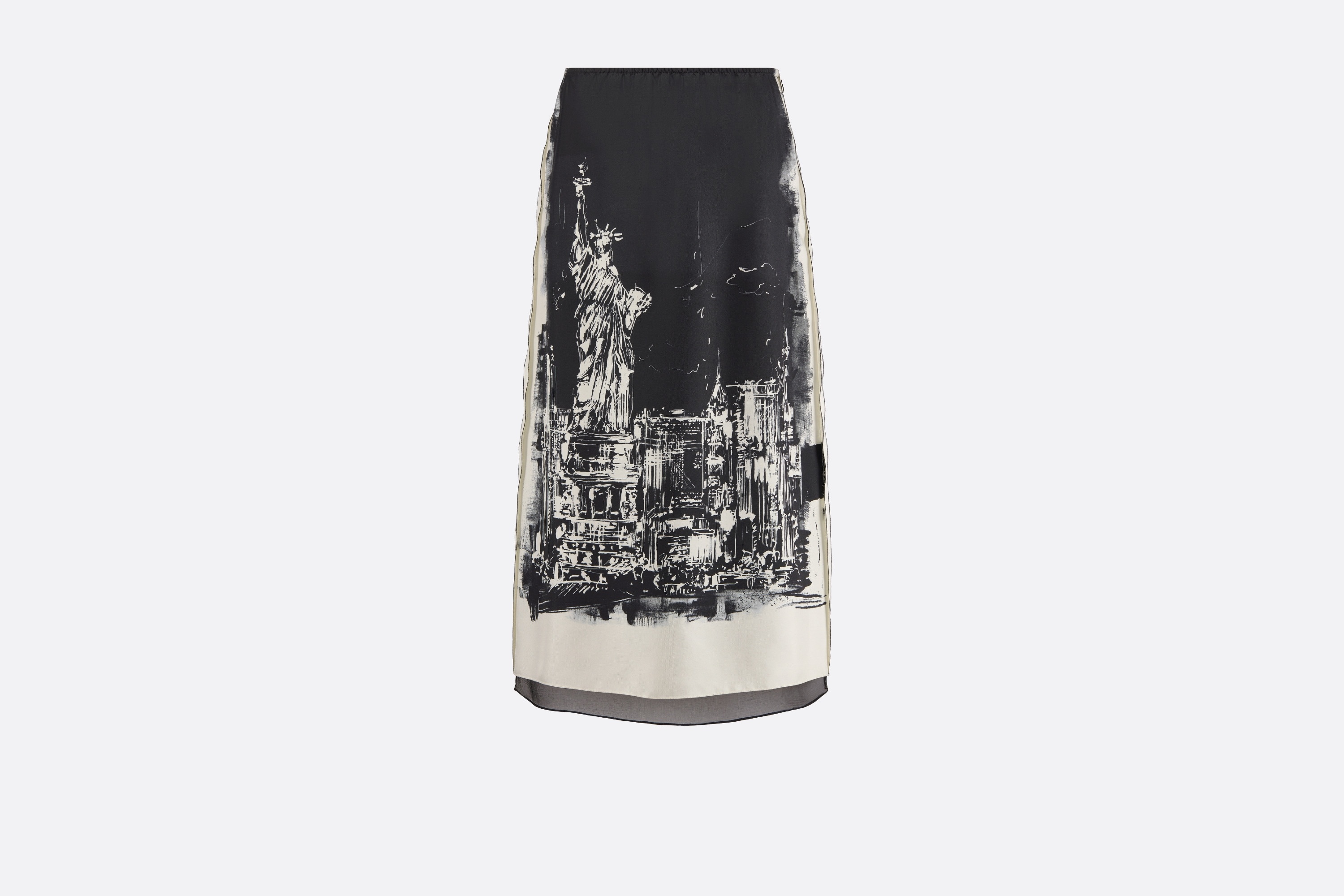 Flared Mid-Length Skirt - 1