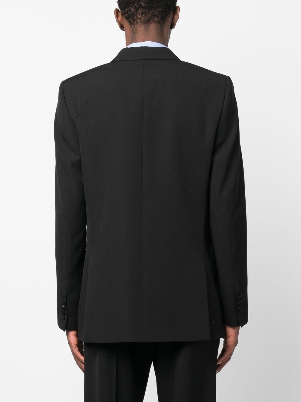 double-breasted wool blazer - 4