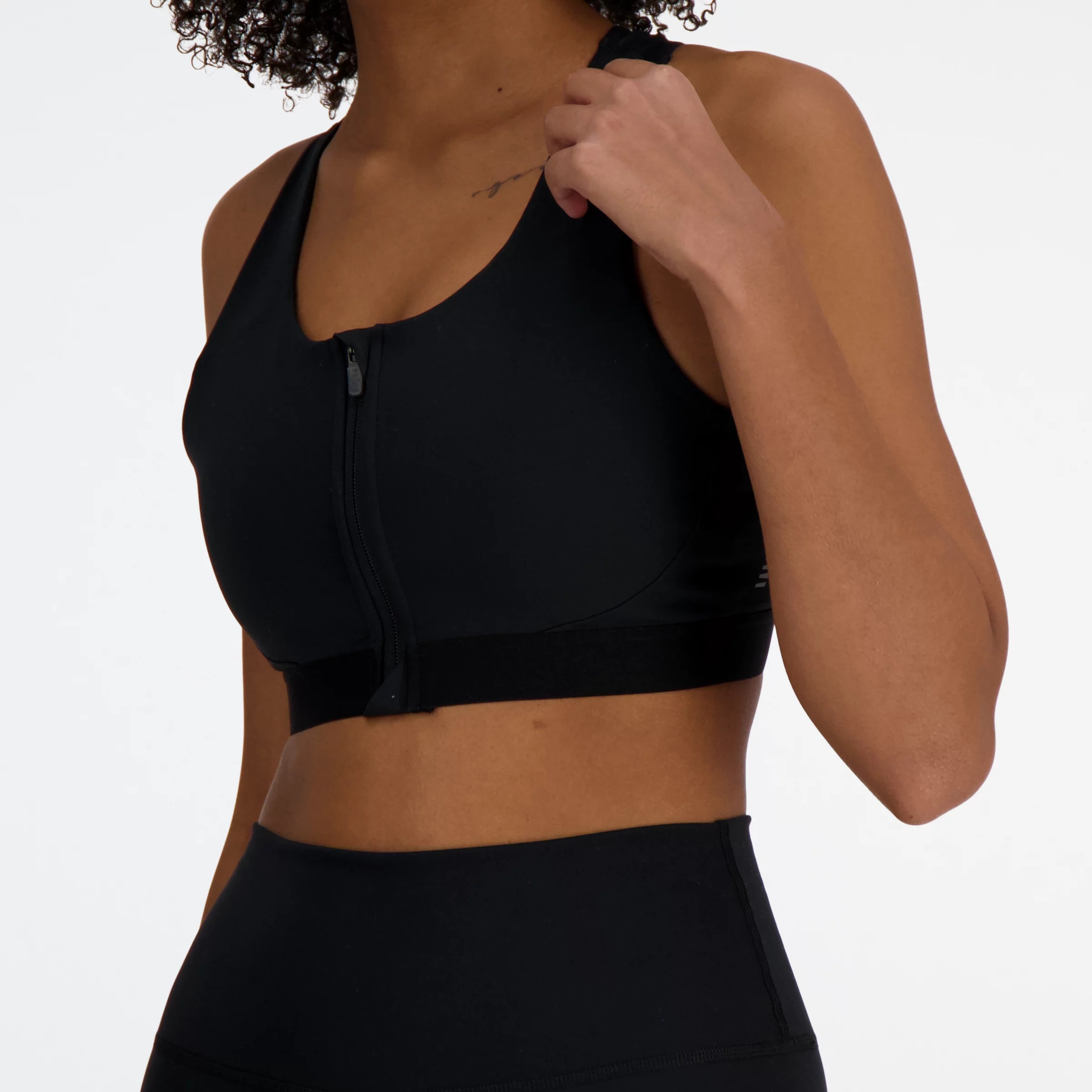NB Sleek Medium Support Pocket Zip Front Bra - 3