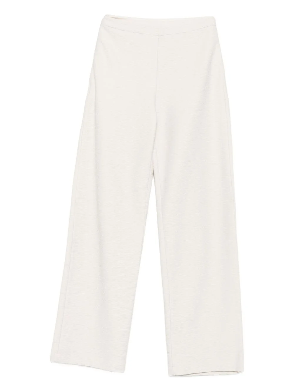 textured straight trousers - 1