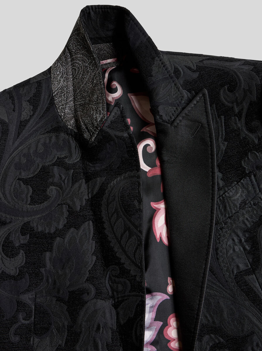 FLORAL LEAFY BLAZER WITH LINING - 7