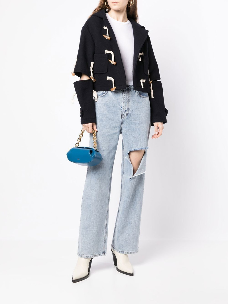 rokh cut-out hooded duffle jacket outlook