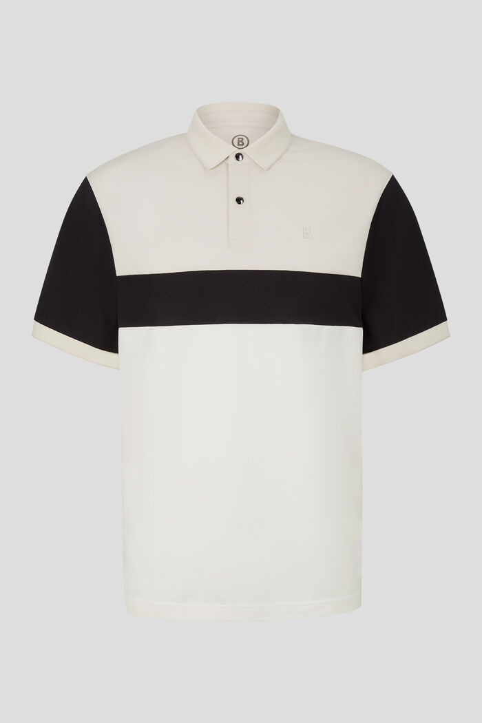Wisco Piqué polo shirt in Off-white/Black - 1