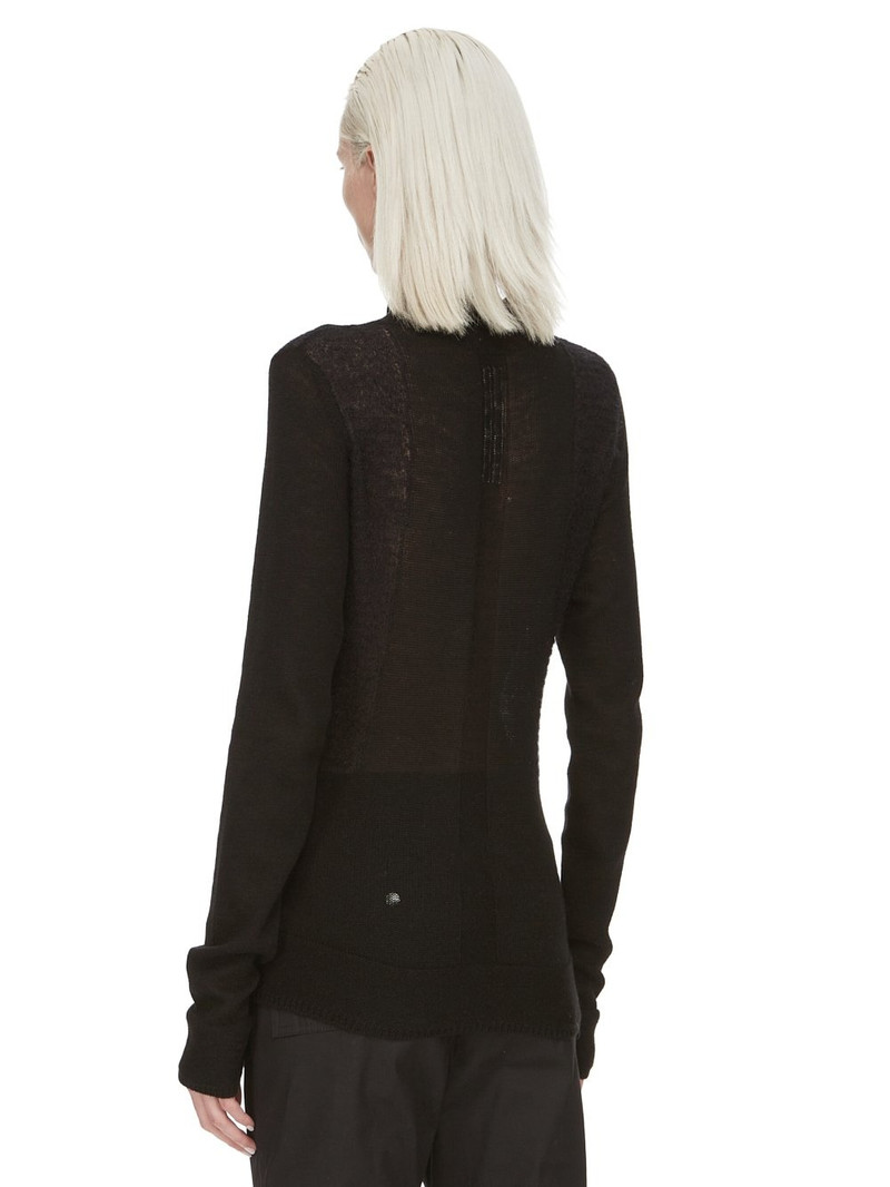 Relaxed-fit semi-sheer wool-knit jumper 3