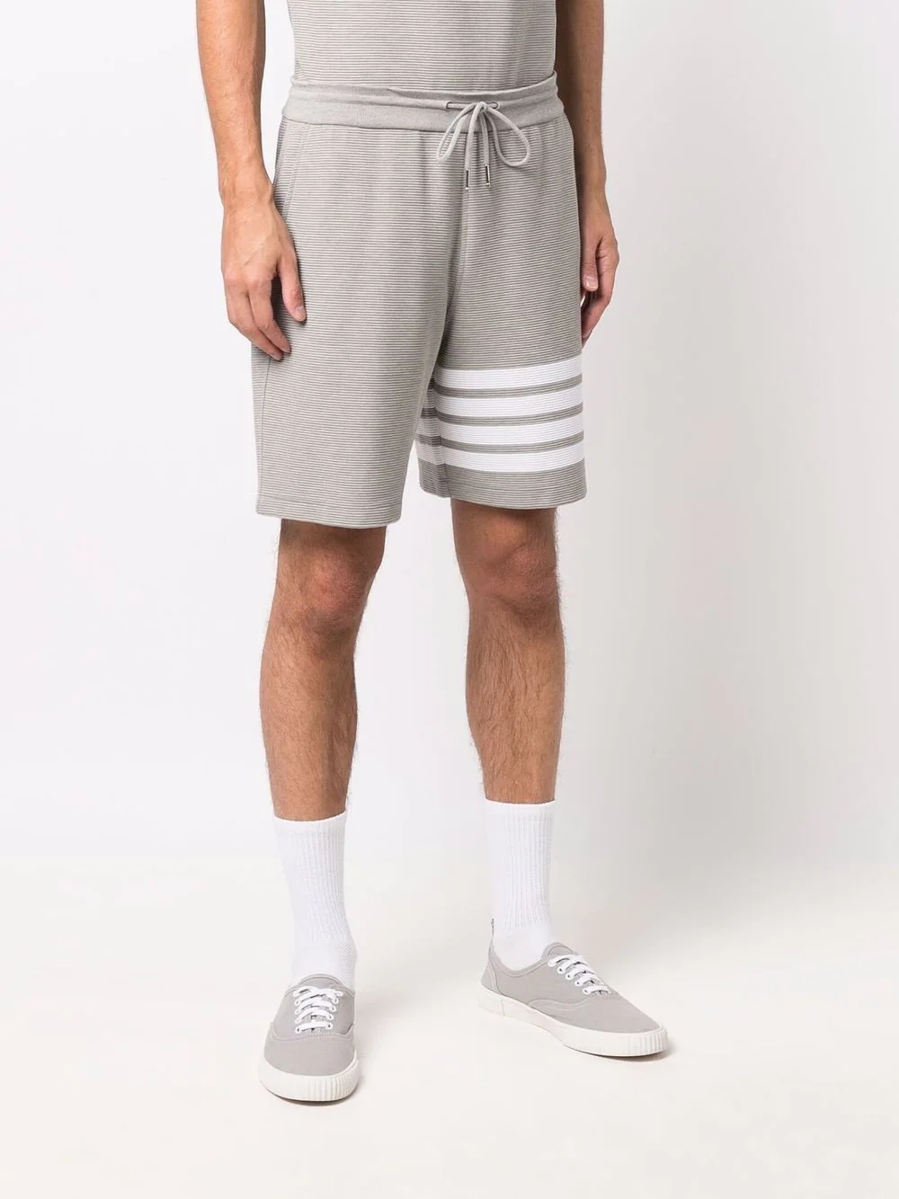 Ottoman striped track shorts - 3