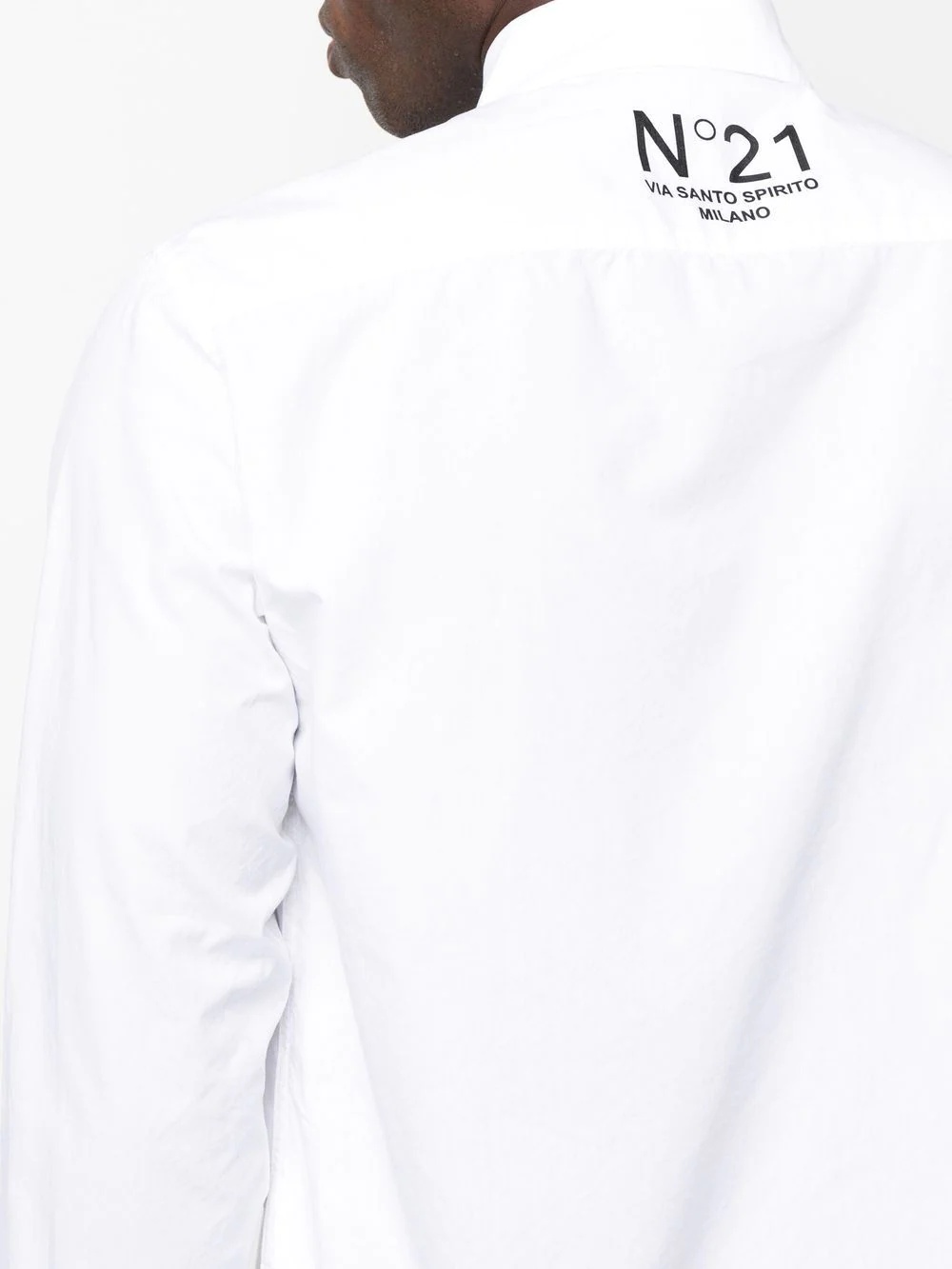 logo-print long-sleeve shirt - 5