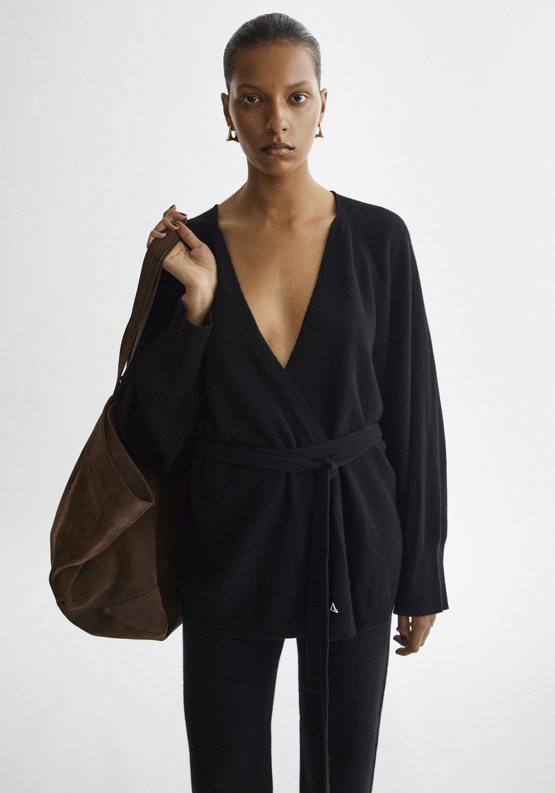 CLOUD Cashmere blend wrap cardigan 3