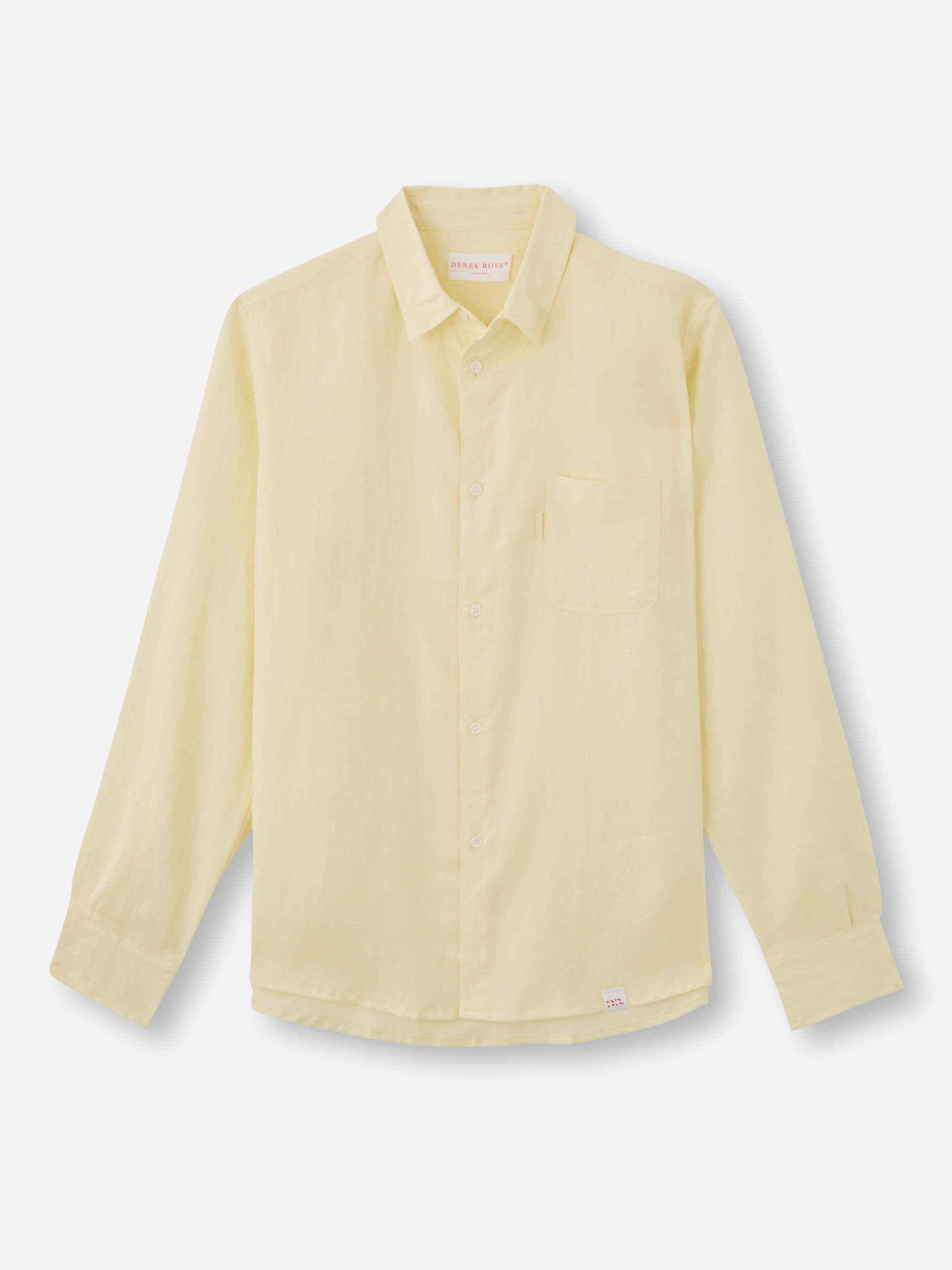 Men's Shirt Monaco Linen Buttermilk - 2