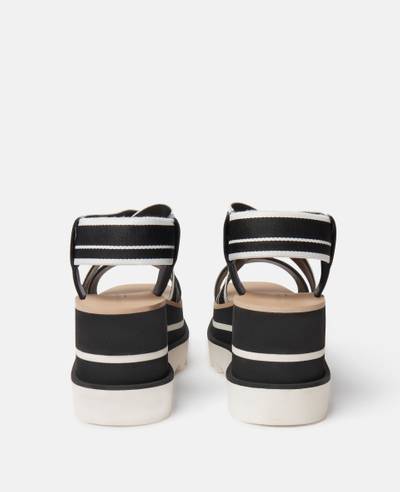 Stella McCartney Sneak-Elyse Striped Platform Sandals outlook
