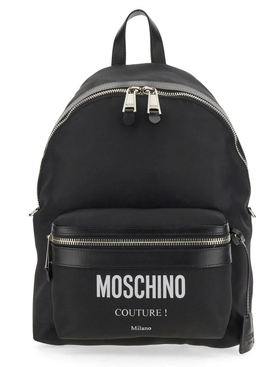 Moschino MOSCHINO LARGE BACKPACK WITH LOGO - 1