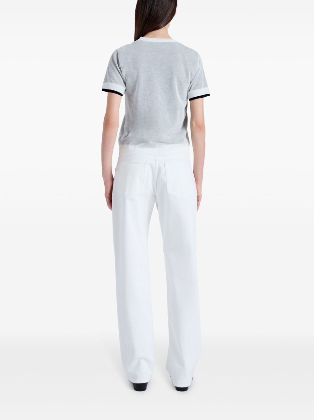 Powell sheer-knit layered top - 4