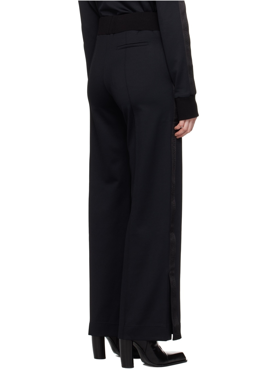 Black Vented Cuff Lounge Pants - 3