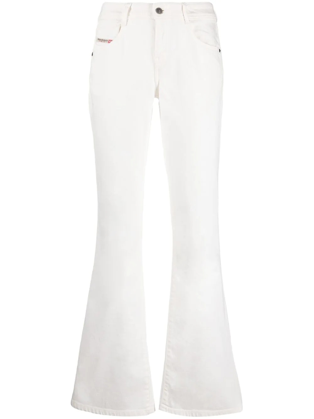 flared mid-rise jeans - 1