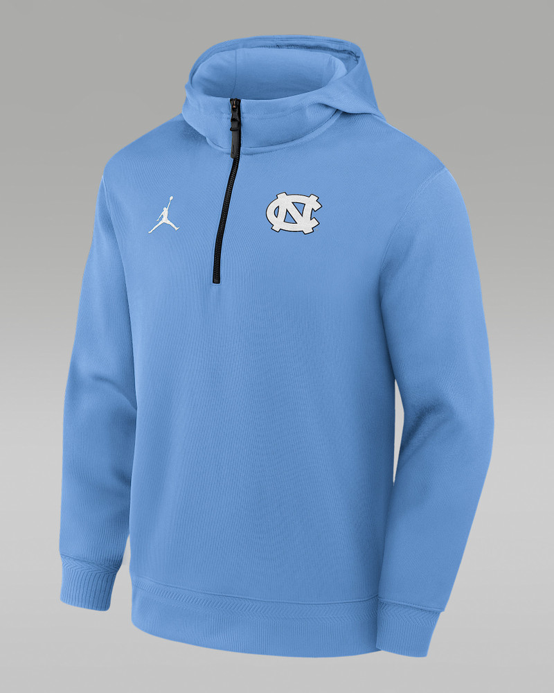 North Carolina Coaches Premium Men’s Jordan Brand Dri-FIT College 1/4-Zip Hoodie 1