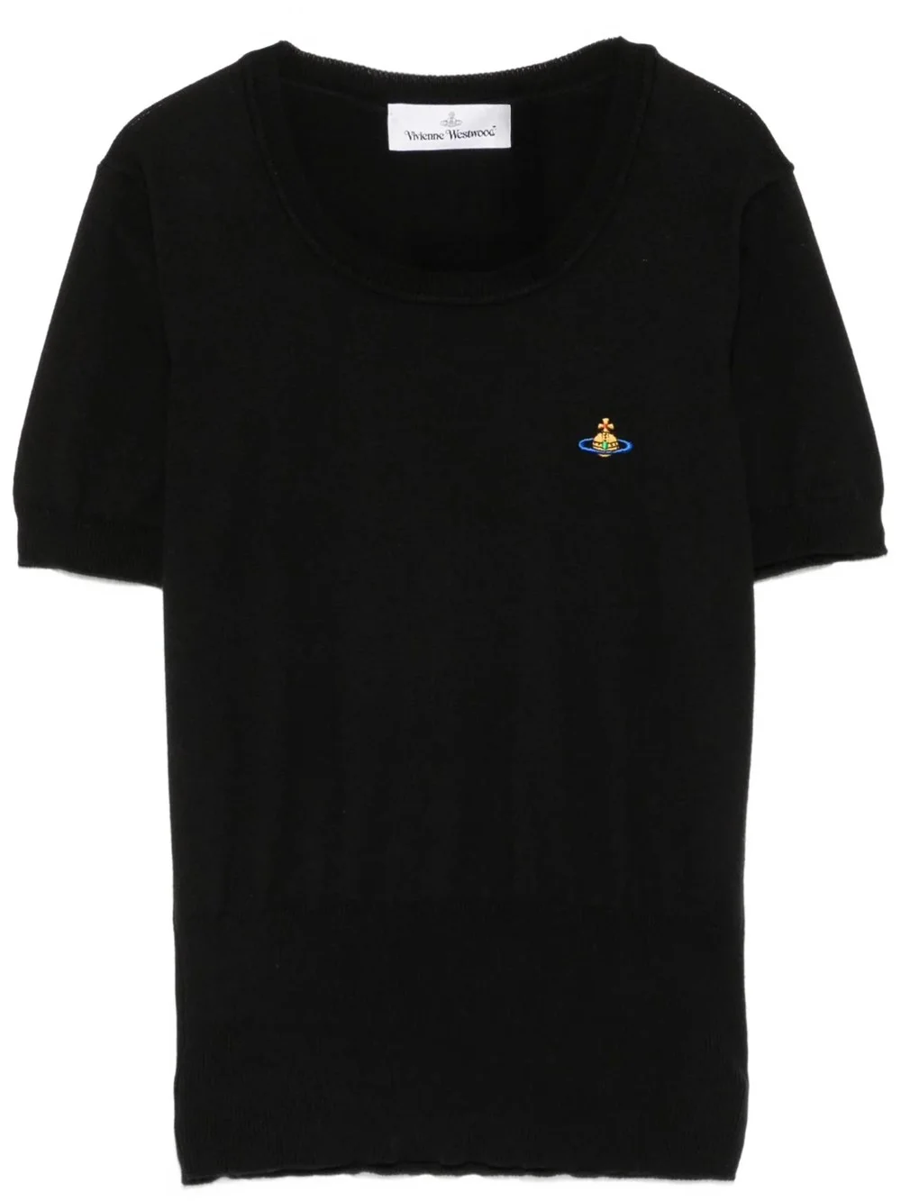 BEA SHORT SLEEVE TOP WITH ORB EMBROIDERY - 1