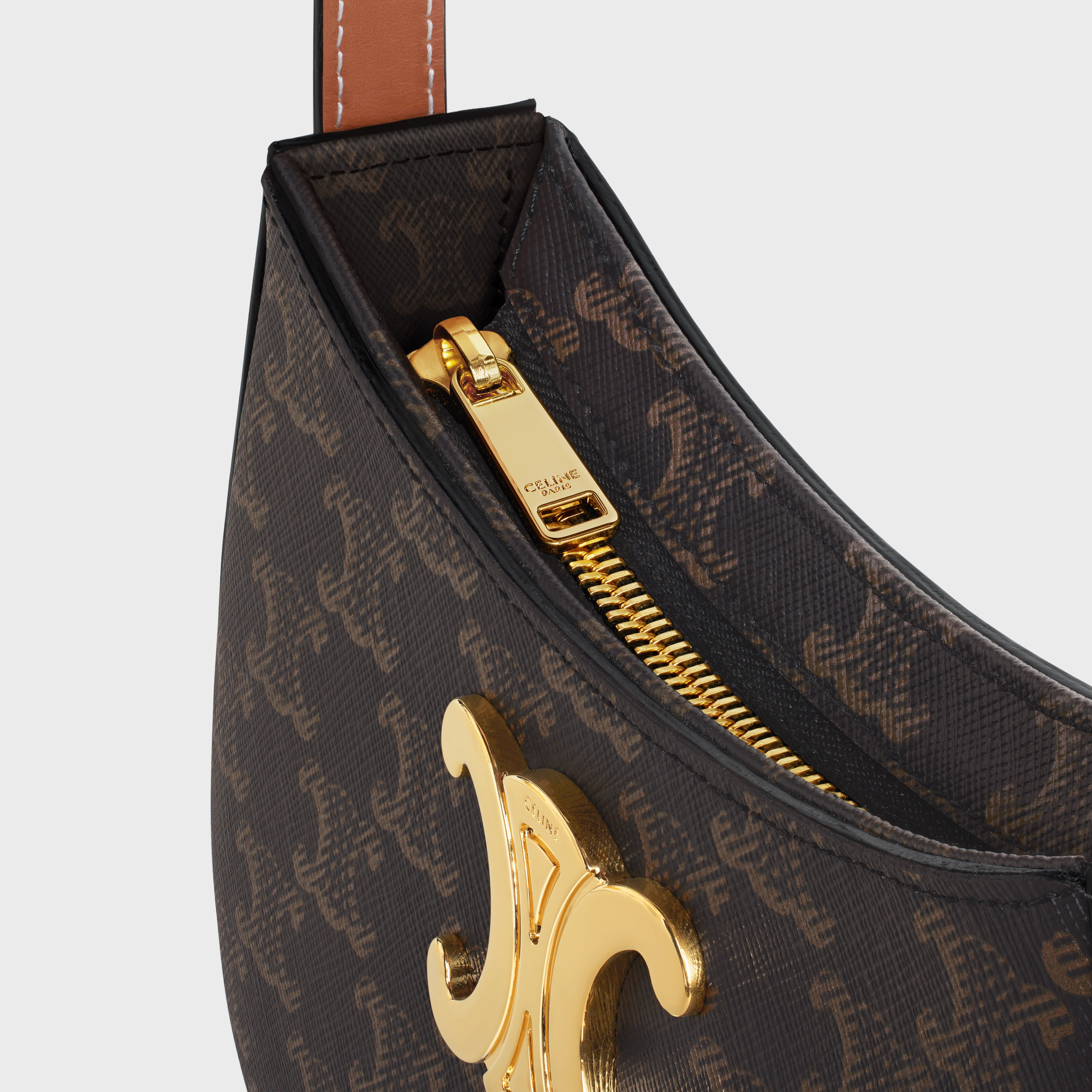 MEDIUM TILLY BAG in Triomphe canvas and calfskin - 5