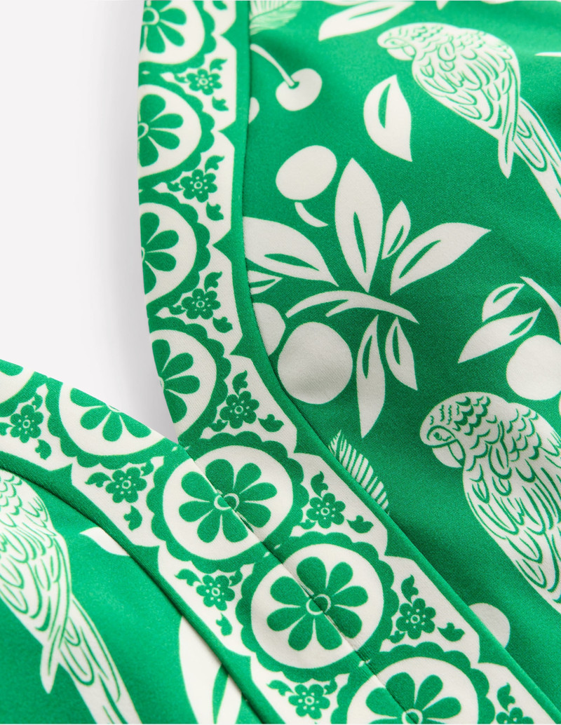 Ios V Panel Swimsuit-Rich Emerald, Ornate Tropics 7