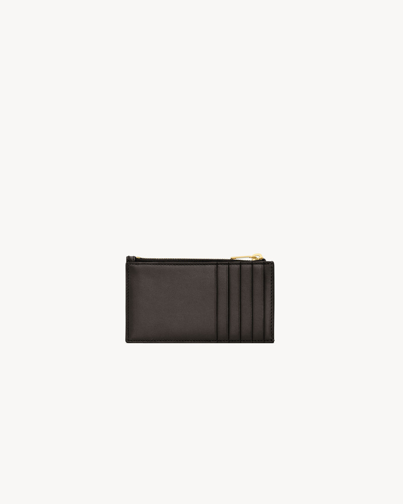 SAINT LAURENT CASSANDRE MATELASSÉ FRAGMENTS CARD CASE IN LAMBSKIN outlook