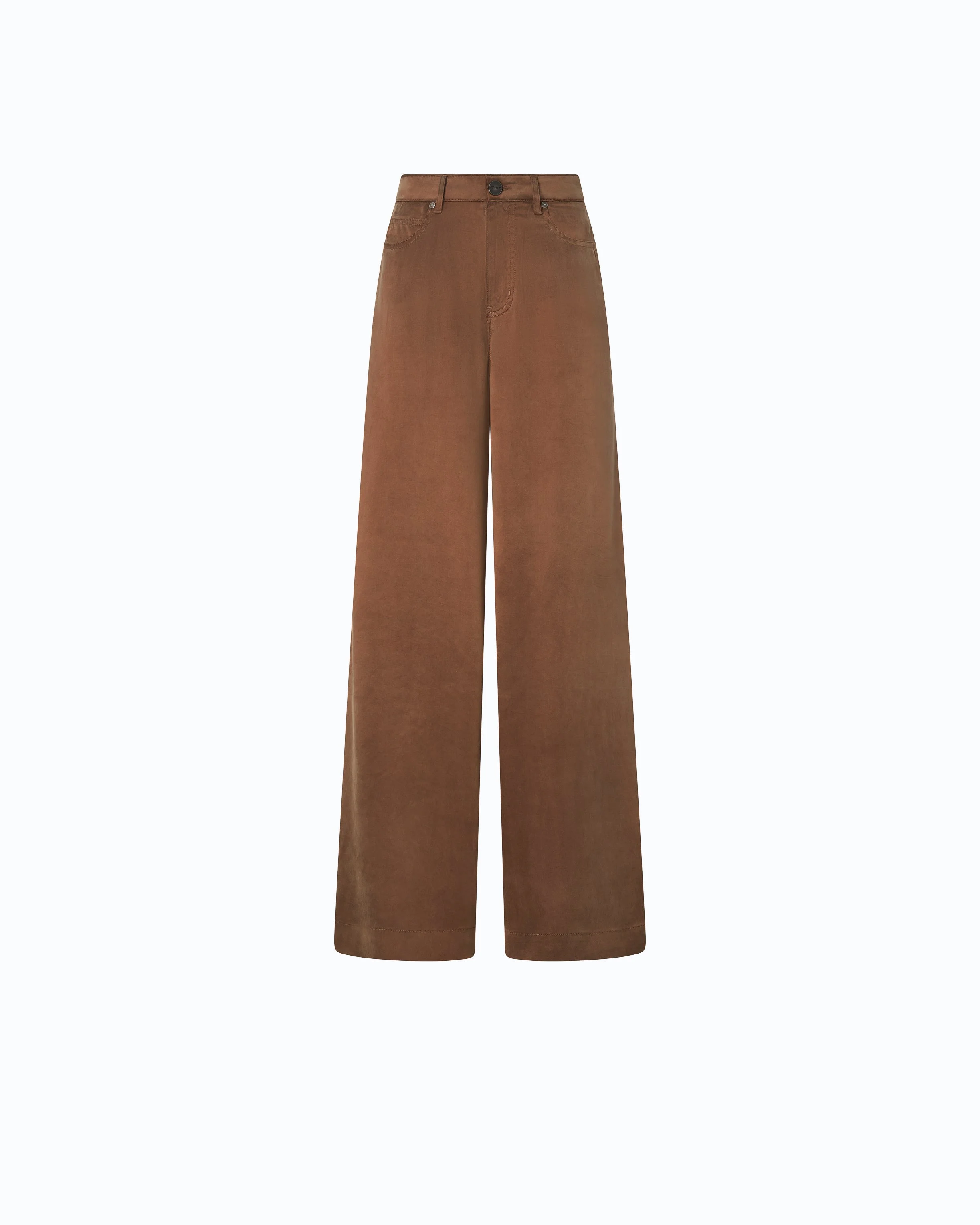 PALAZZO TROUSERS IN PEACHSKIN-FEEL TWILL - 1