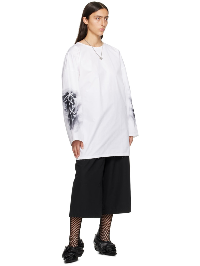 Silver Spike Flat Heart Necklace 3