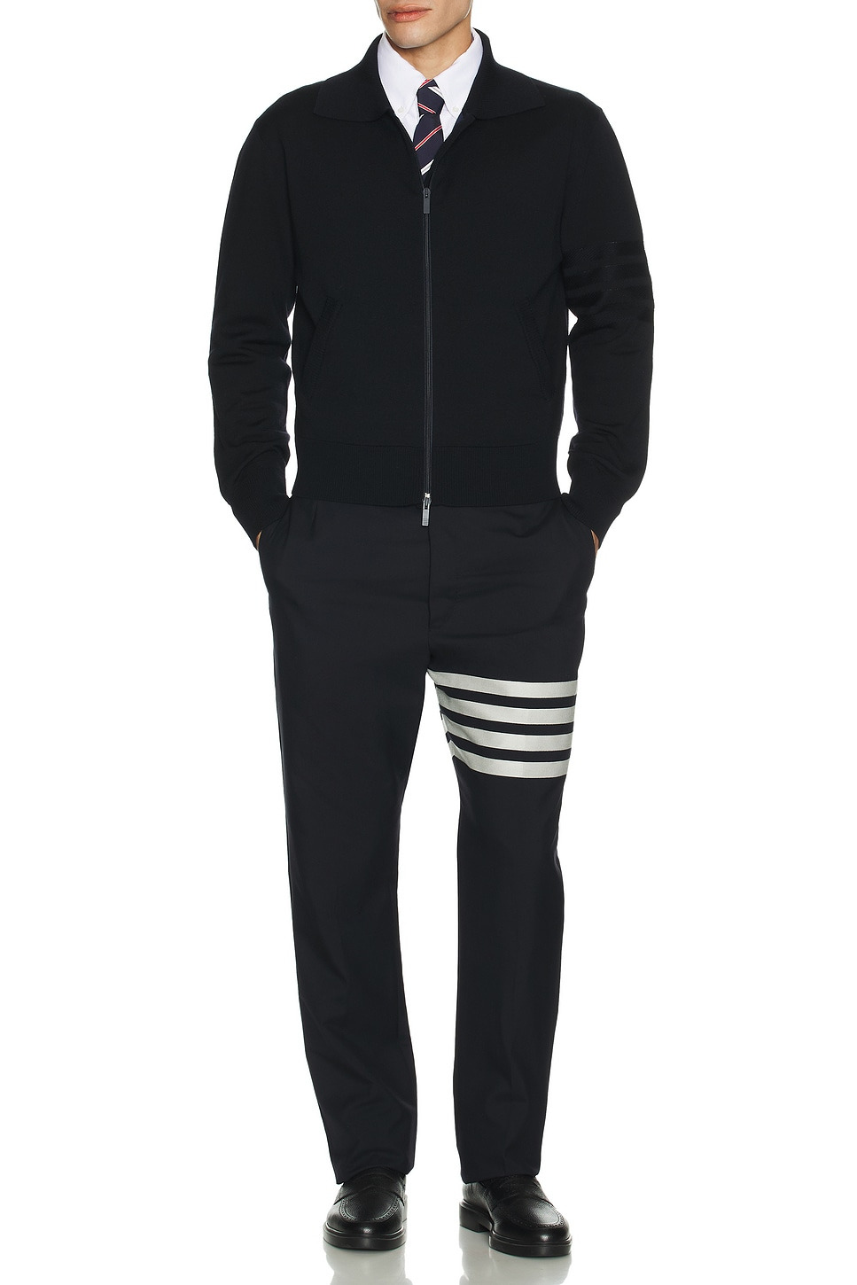 Double Face Full Zip Cardigan - 5