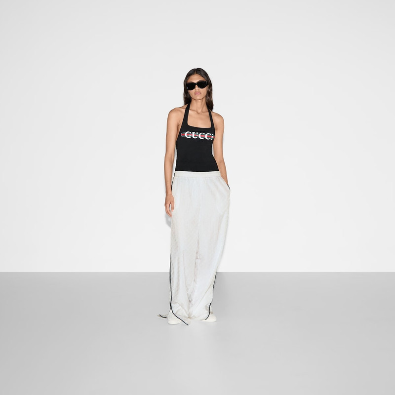 GUCCI Sparkling jersey swimsuit with print outlook