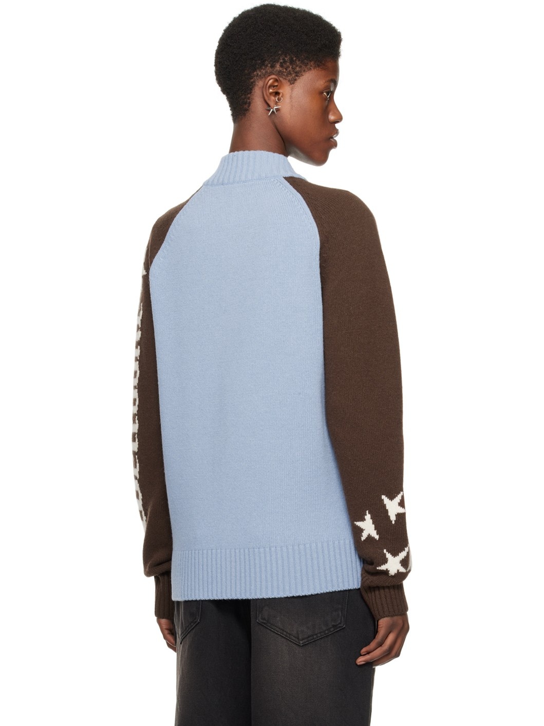 Blue & Brown Zip Jacket - 3