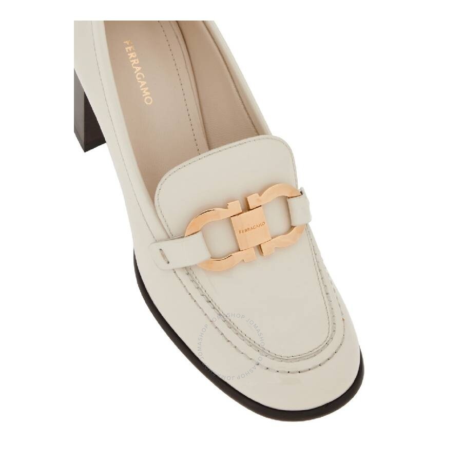 Ferragamo Heeled Loafer With Gancini Ornament - 4