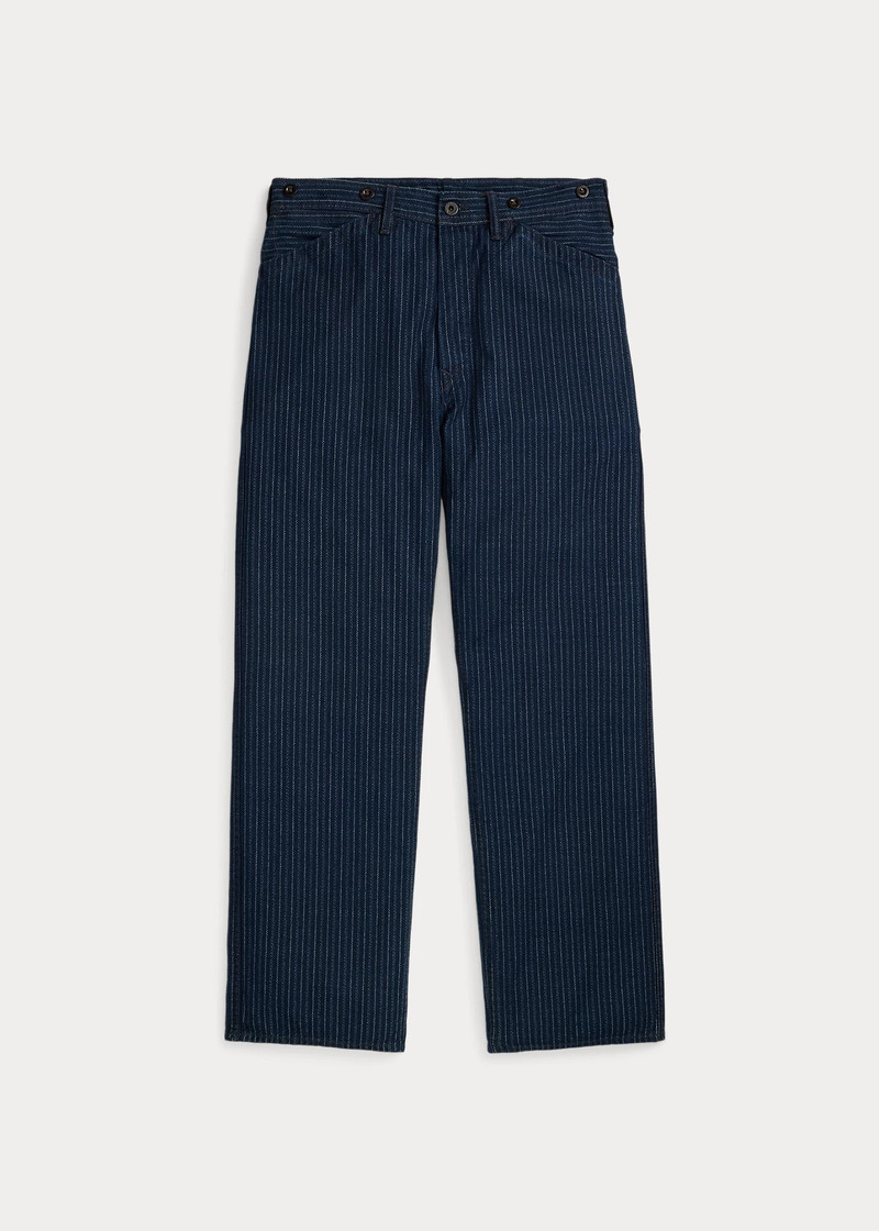 Vintage 5-Pocket Indigo Twill Pant 1