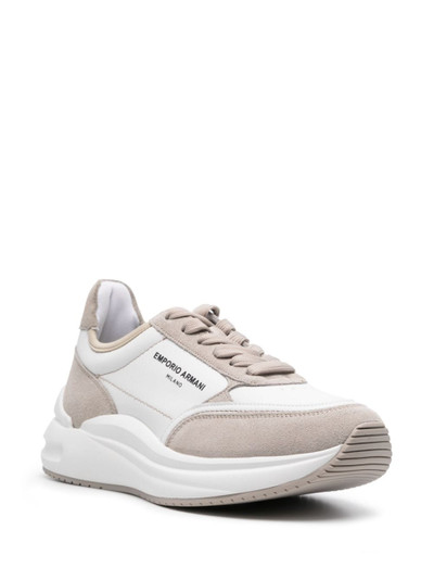 EMPORIO ARMANI raised logo-detail sneakers outlook