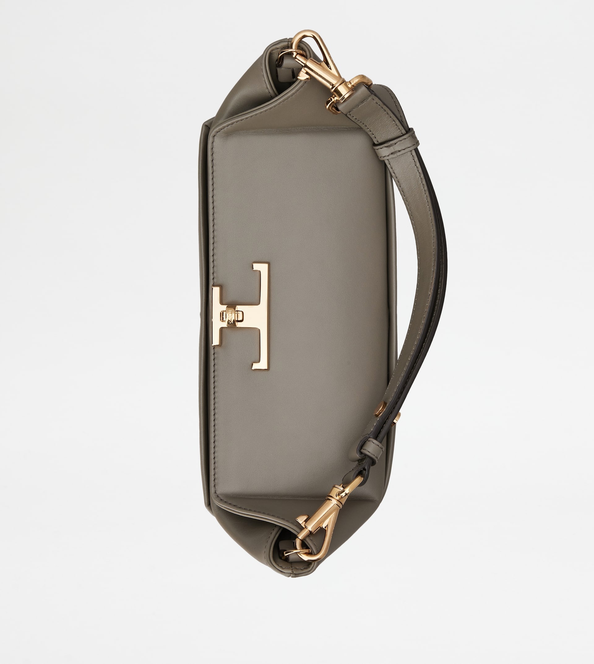 TOD'S T-BOX BAG IN LEATHER MINI - GREY - 8