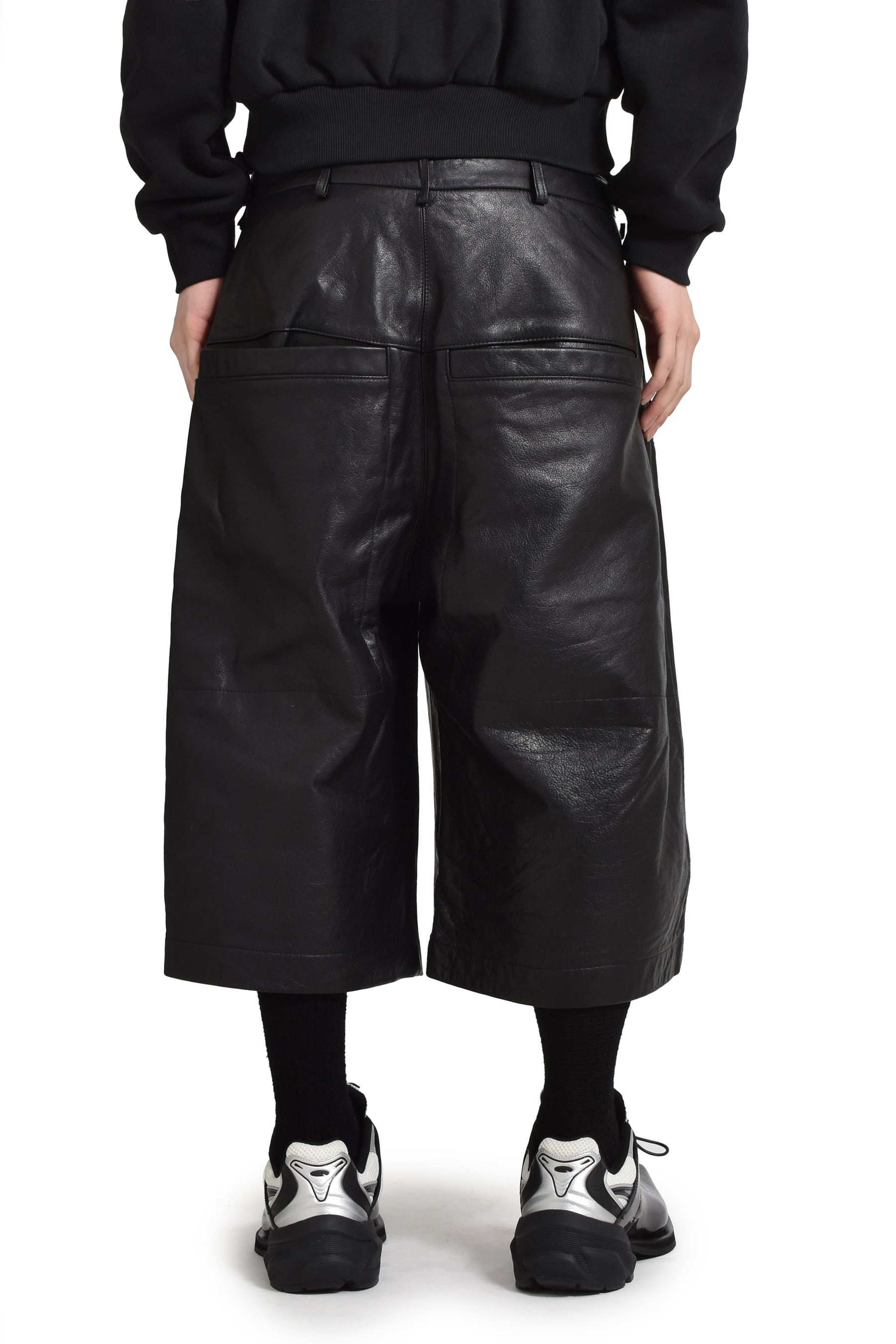 AREA SHORT BLACK LEATHER / BLK LEATHER - 2