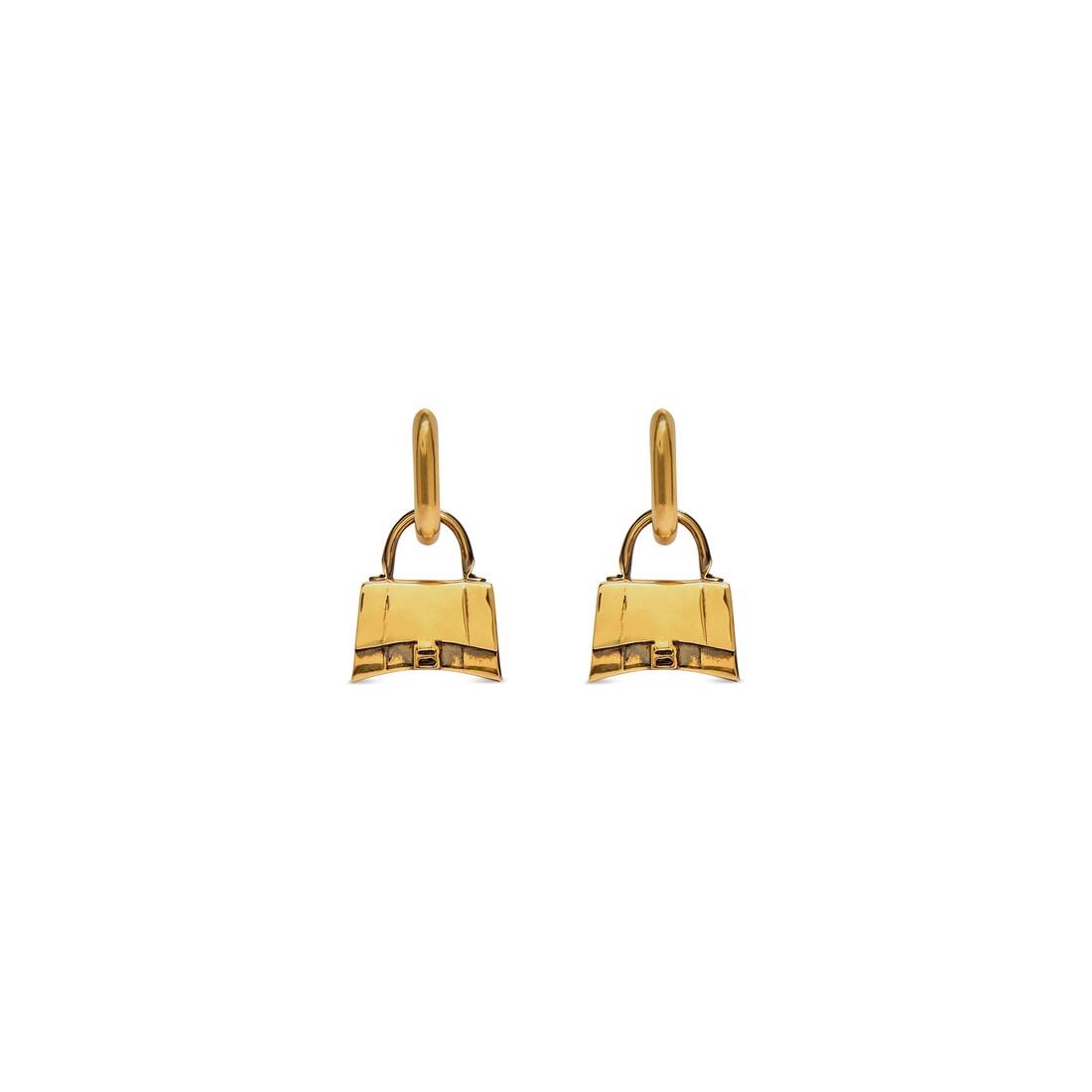 Women's Bag Earrings in Antique Gold - 1