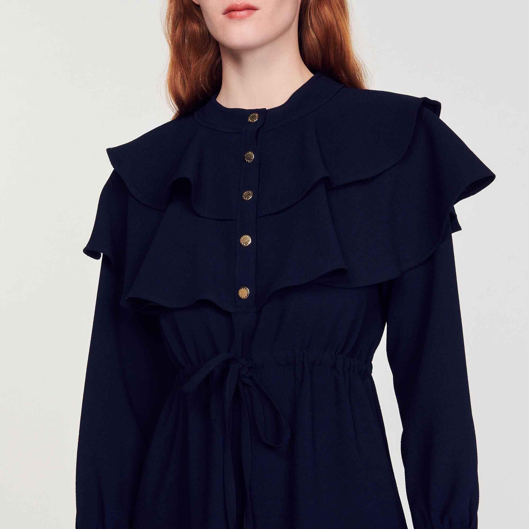 Dress with oversize ruffles - 4