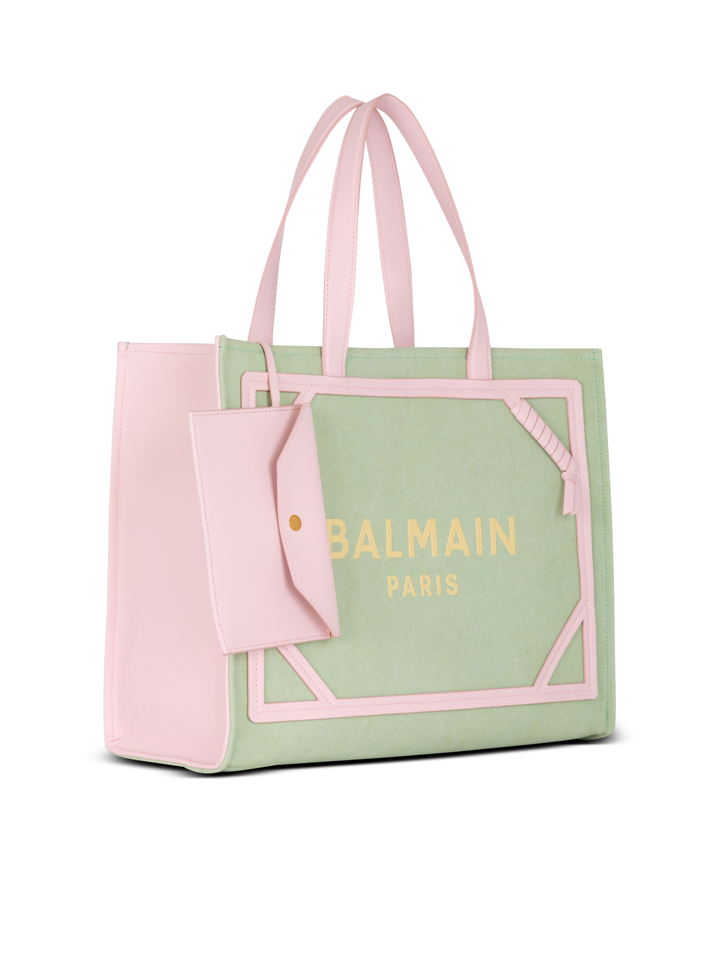 B-Army Medium canvas and leather tote bag - 3