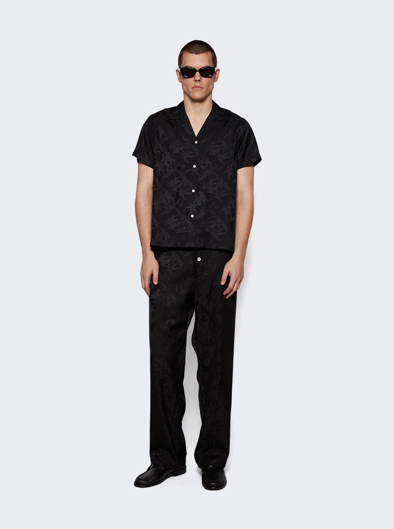BODE Football Jacquard Pajama Pants Black outlook