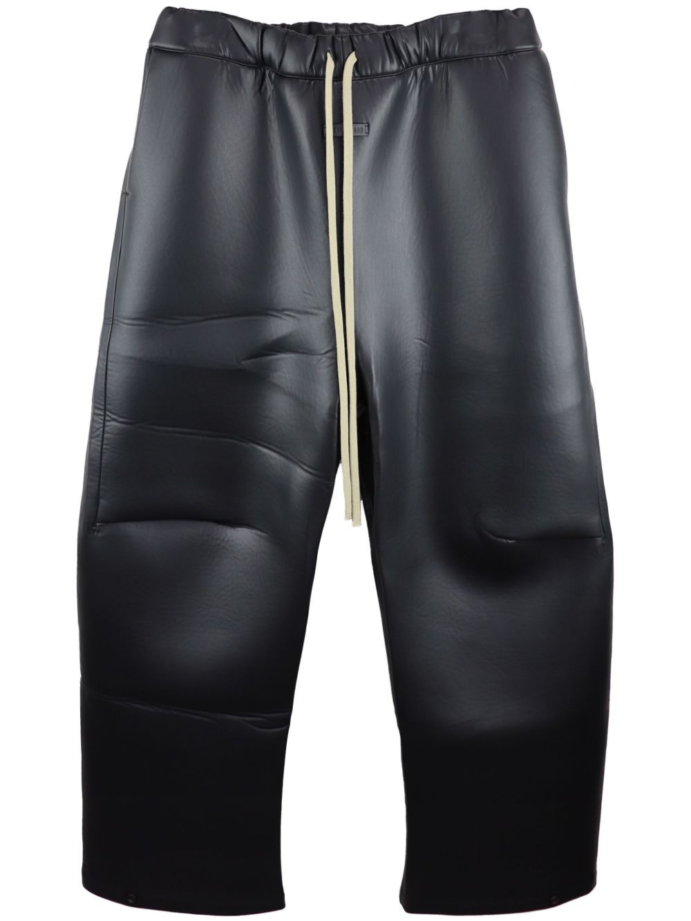knee-pleat wide-leg pants - 1